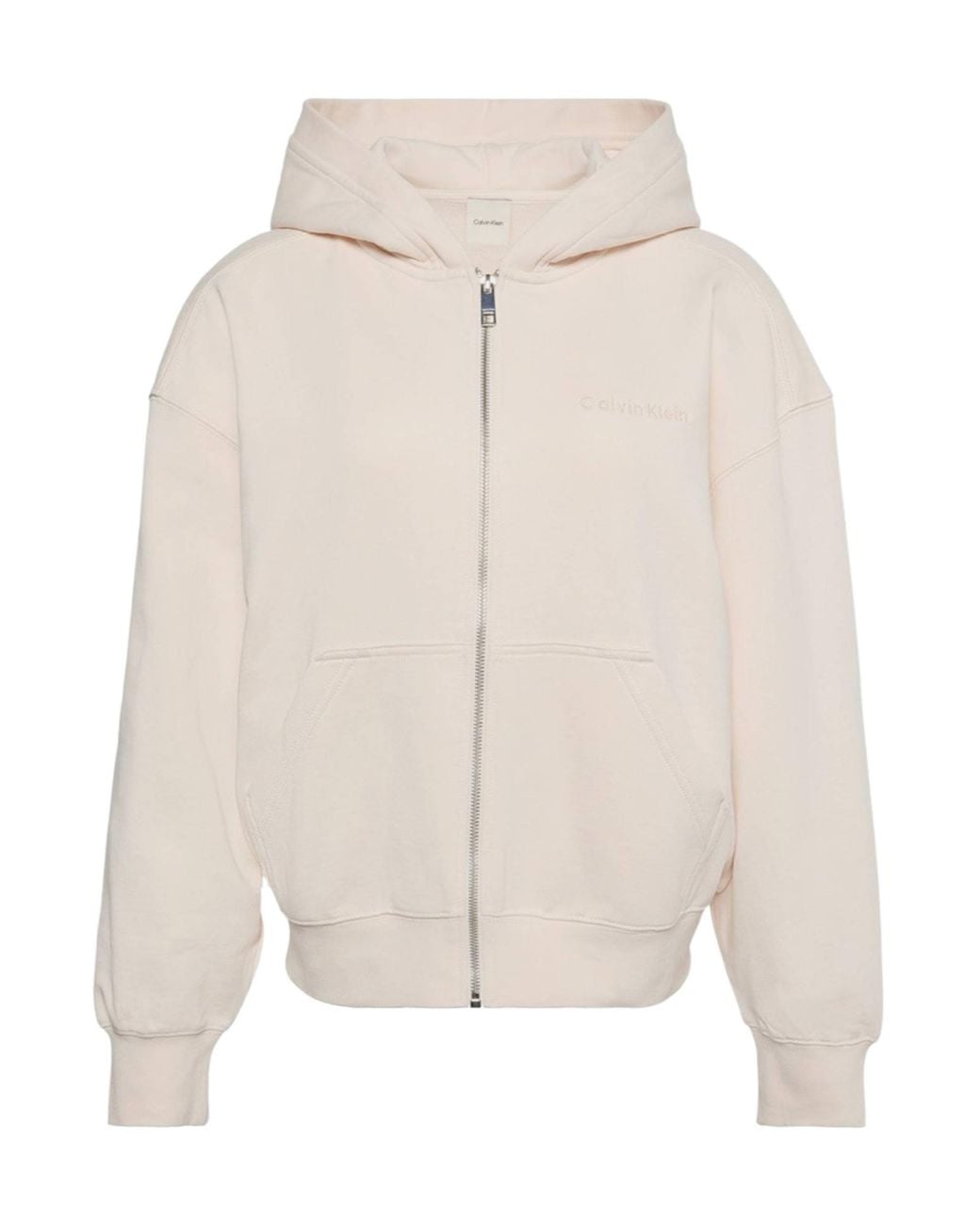 Calvin Klein Natural Zip-Up Hoodie