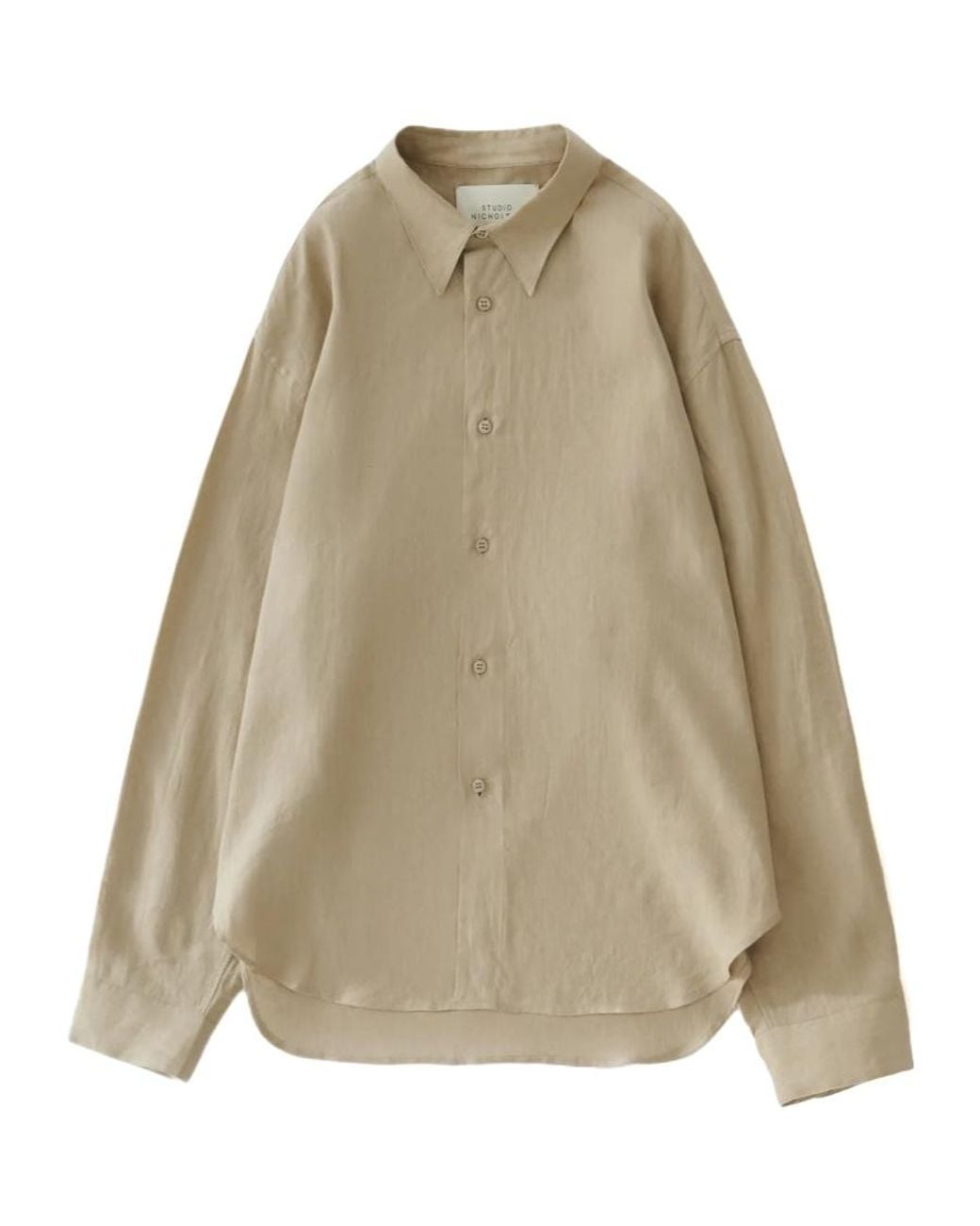 Studio Nicholson Natural Classic Long-Sleeve Shirt for men