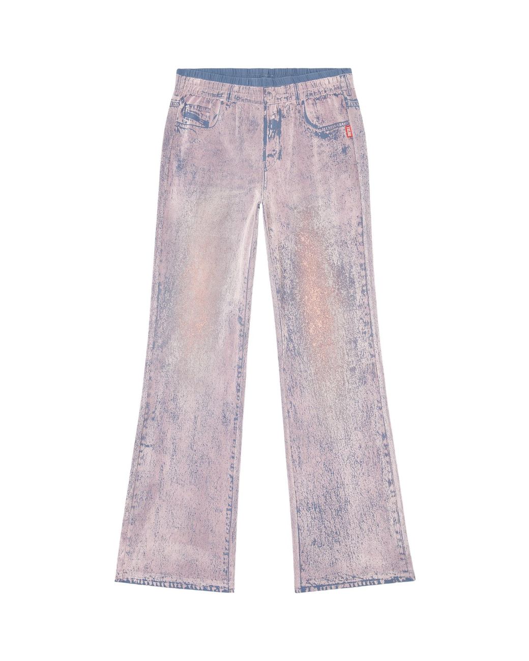 DIESEL Purple P-Nerv Wide-Leg Trousers