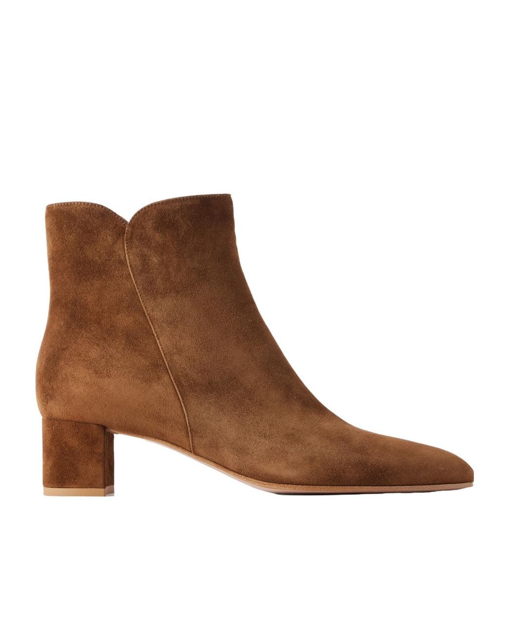 Gianvito Rossi Brown 55 Suede Ankle-Boots