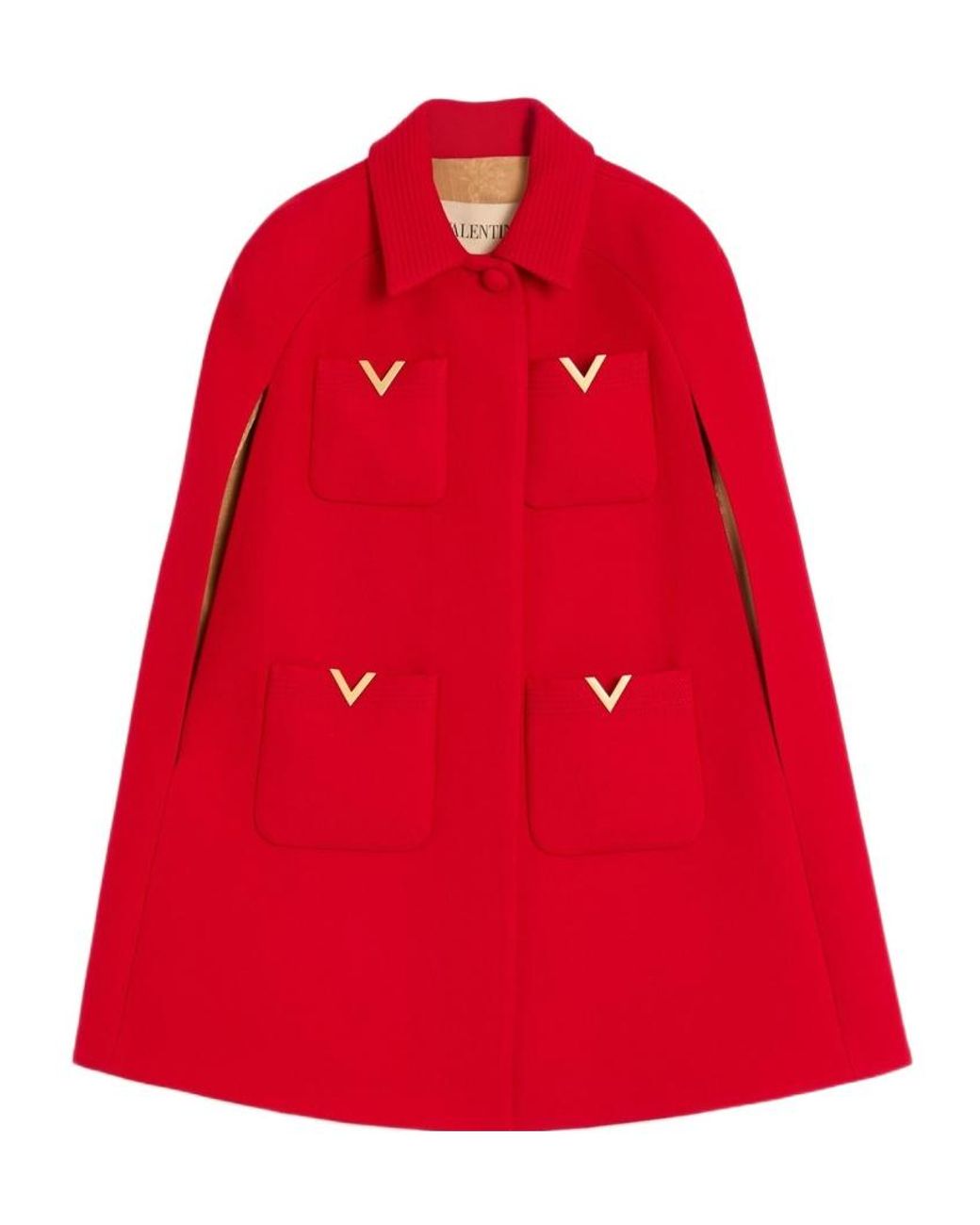Valentino Red Drill Double Cape
