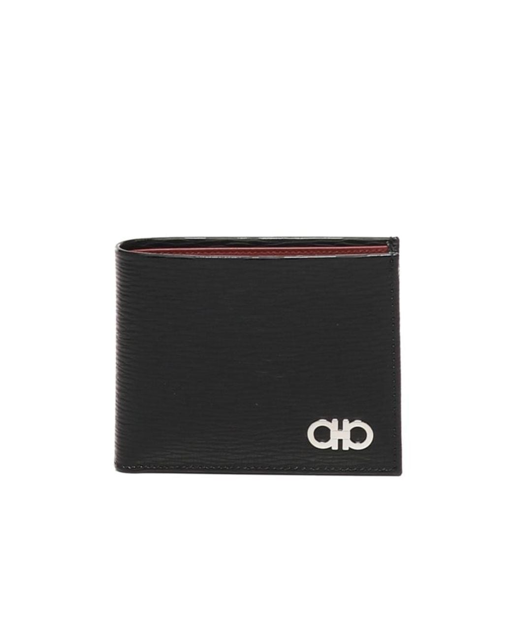 Ferragamo Black Ferragamo Wallet Card Holder And Keyring Set for men