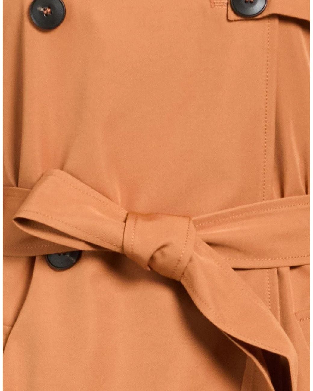 MAX&Co. Orange Solid Color Full-Length Jackets