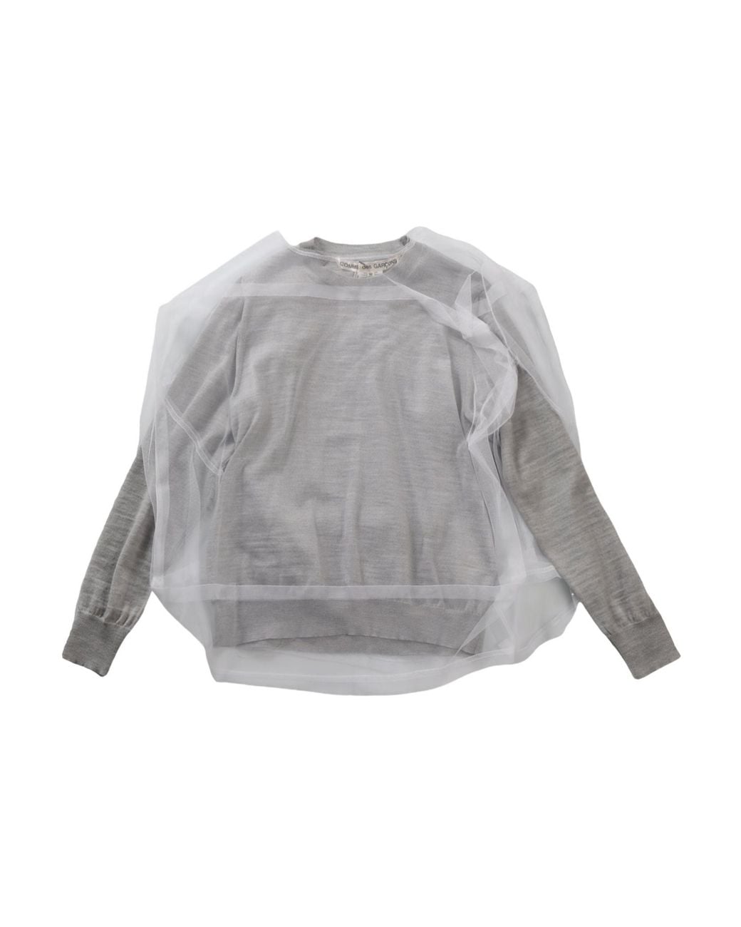 Comme des Garçons Gray Layered Sweatshirt