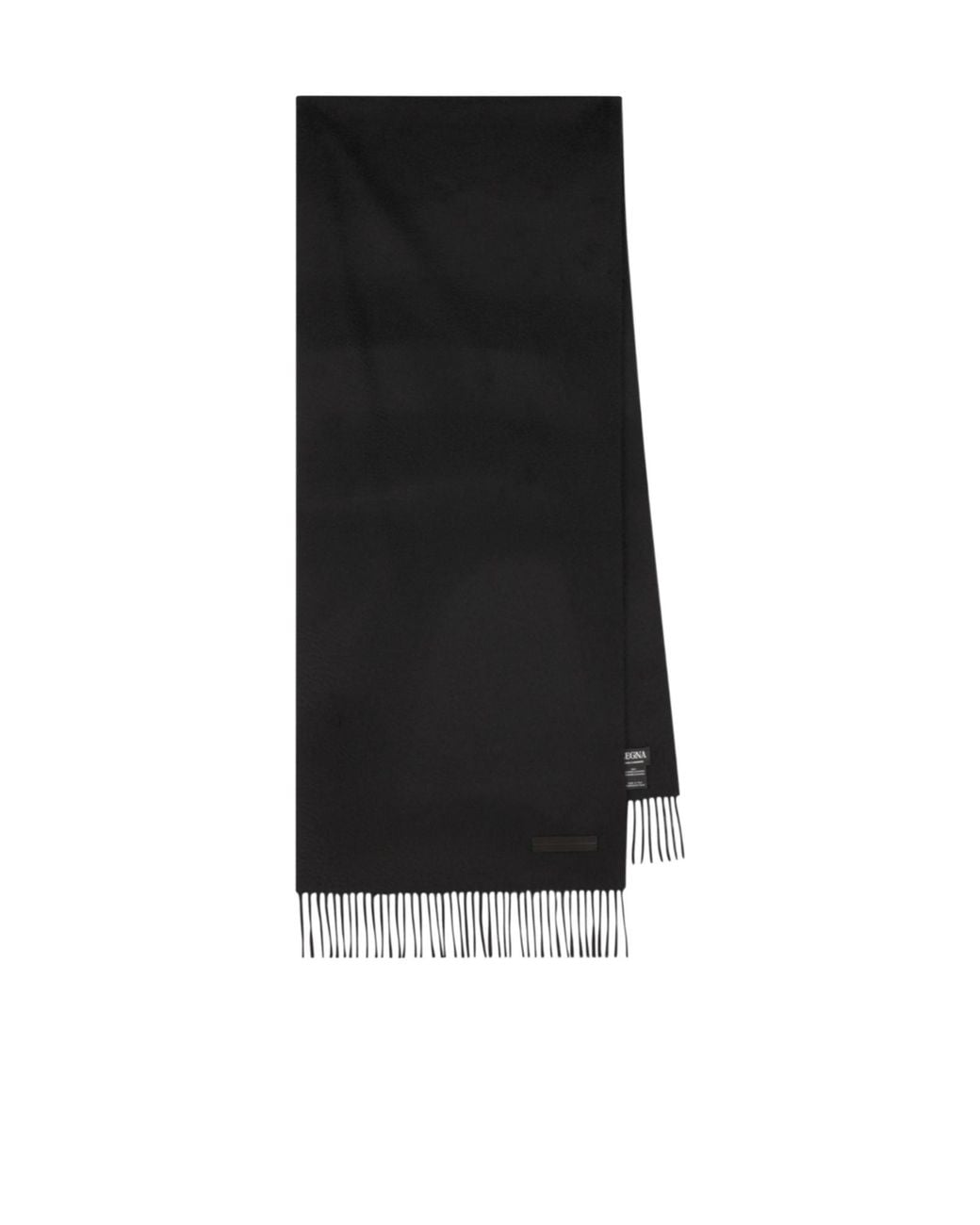 Zegna Black Tasseled Scarf for men