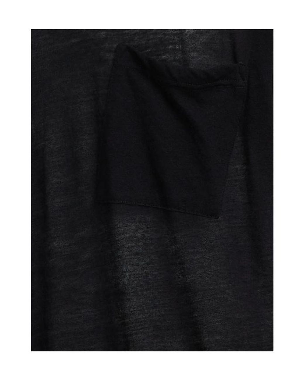 The Row Black Niels Wool Cashmere T-Shirt for men