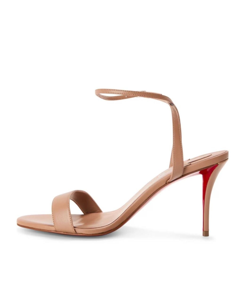 Christian Louboutin Pink Logo Heel Sandals