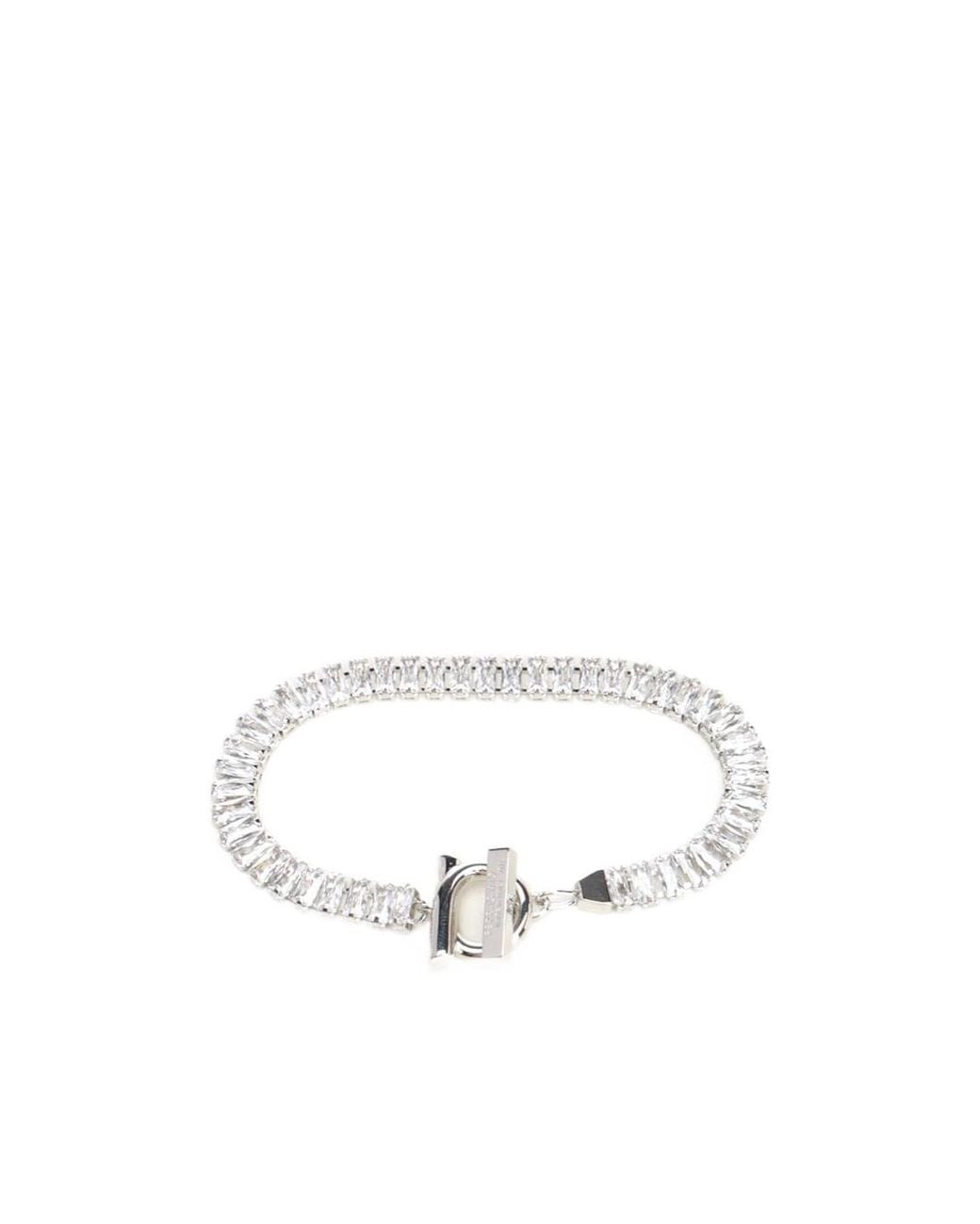 Ferragamo White Logo-Patterned Bracelet