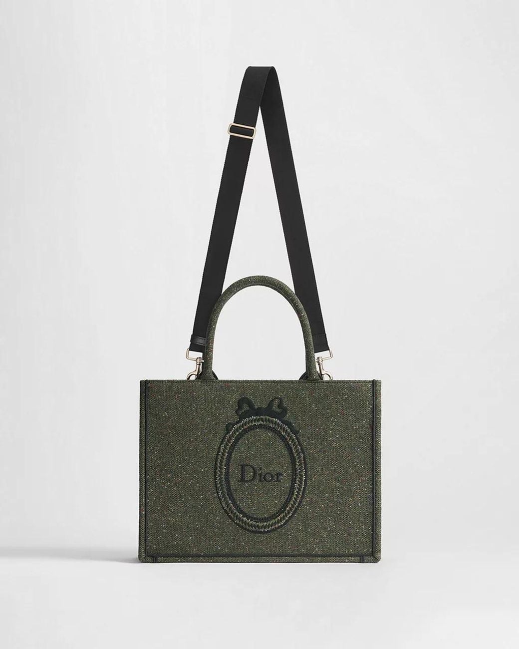 Dior Green Medium Book Tote With Strap
