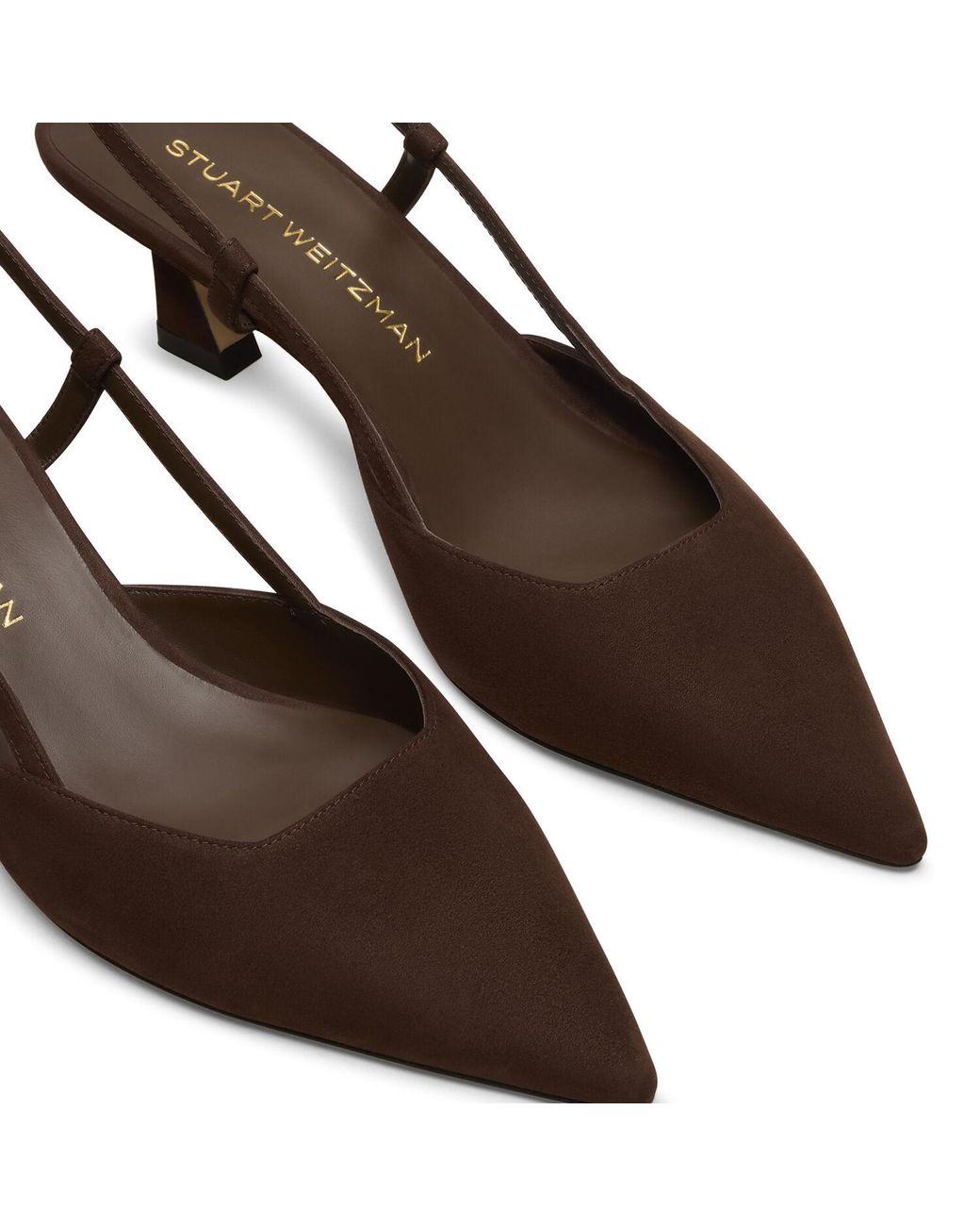 Stuart Weitzman Brown Vinnie 50 Slingback