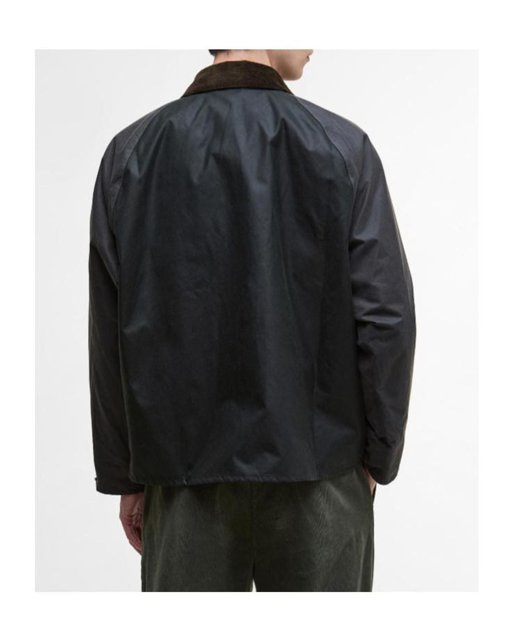 Barbour Black Long Sleeve Buttoned Coat for men
