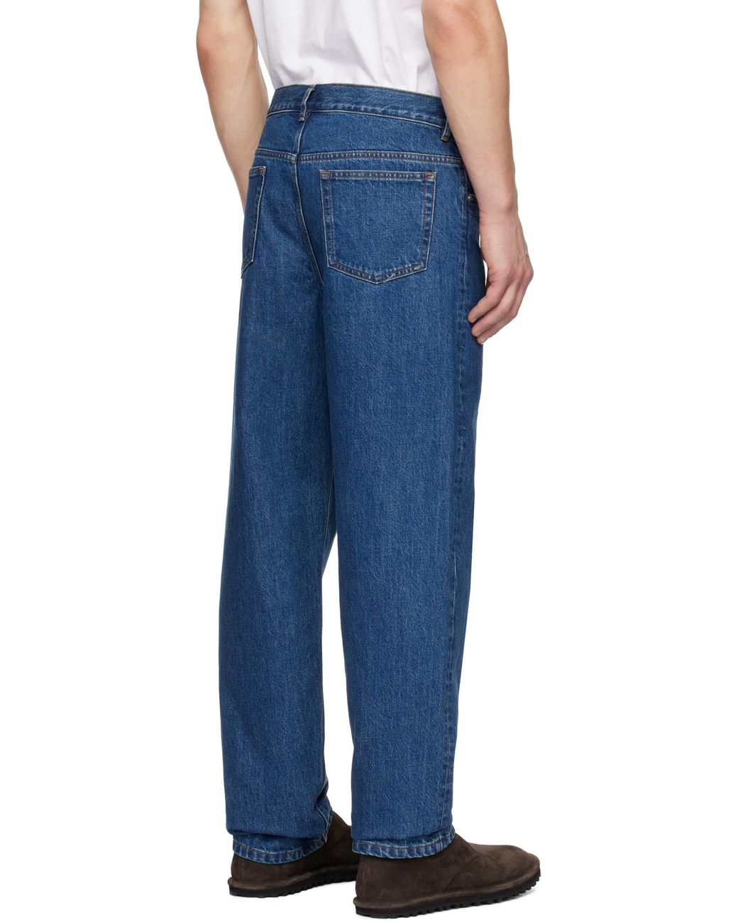 A.P.C. Blue フェアファックス ストレート レッグ ジーンズ