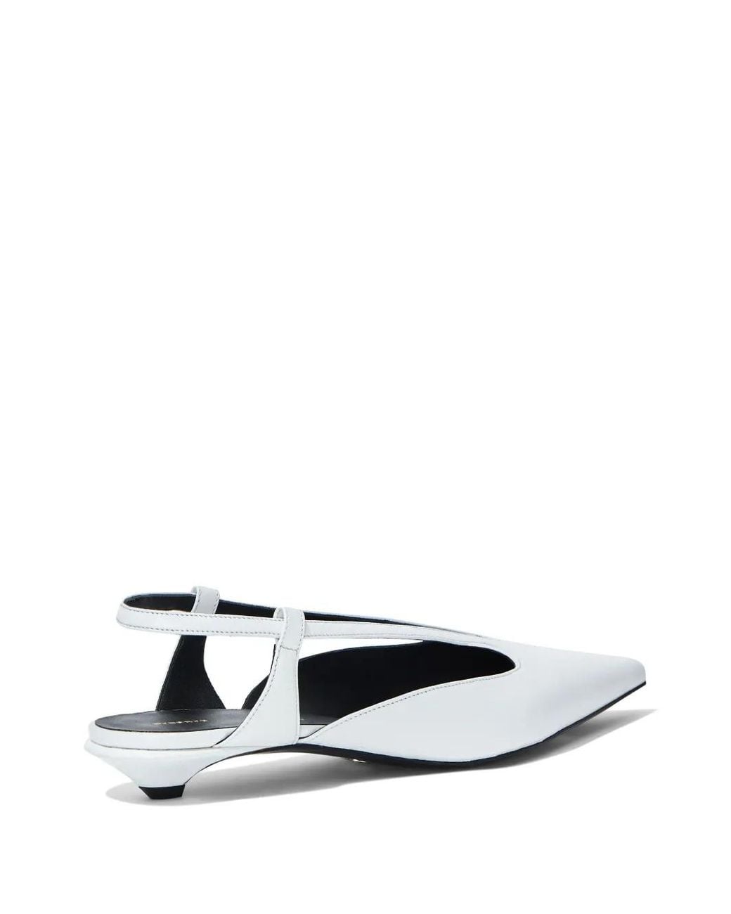 Proenza Schouler White Slingback Leather Pumps