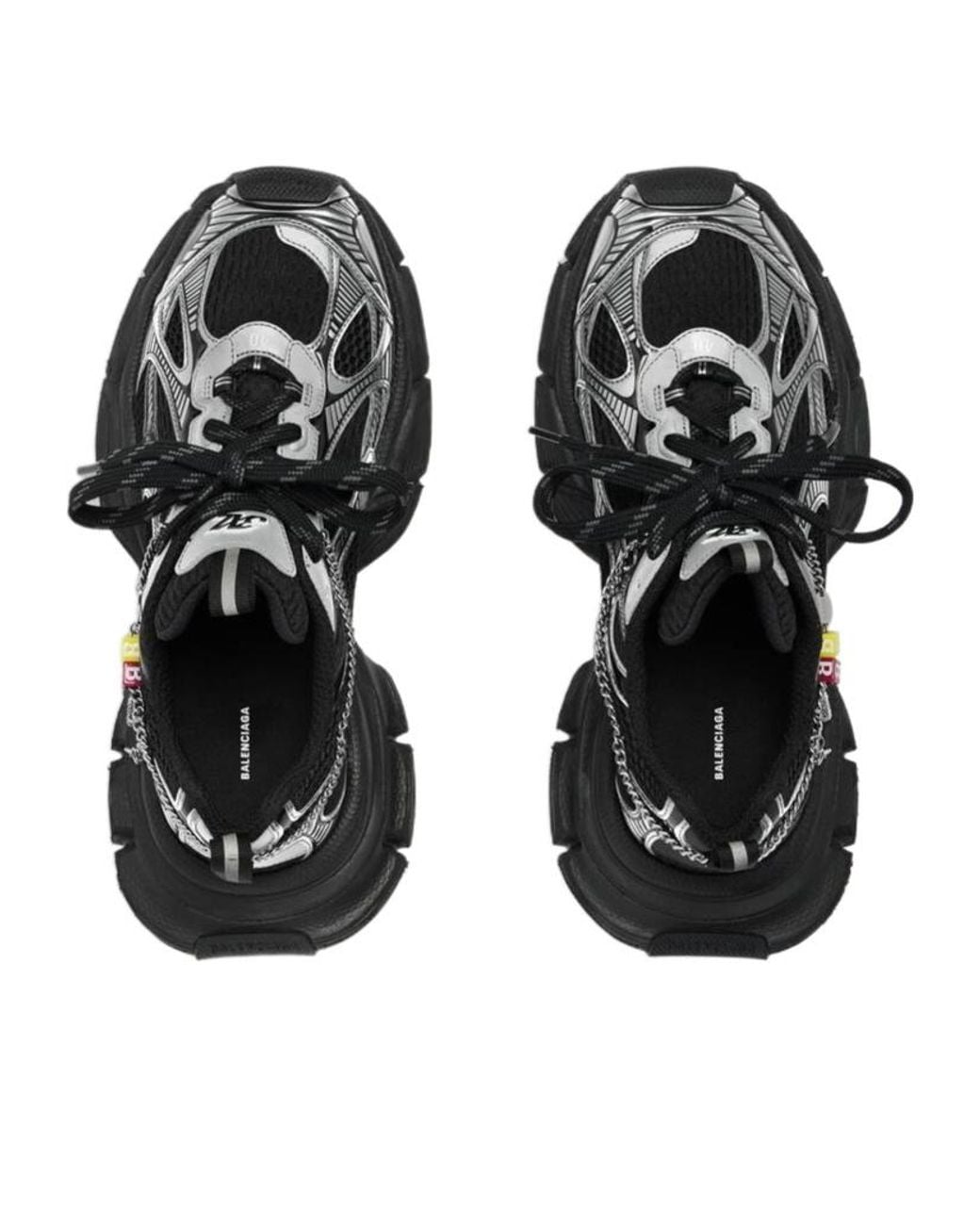 Balenciaga Black 3 Xl Mesh Panel Sneakers
