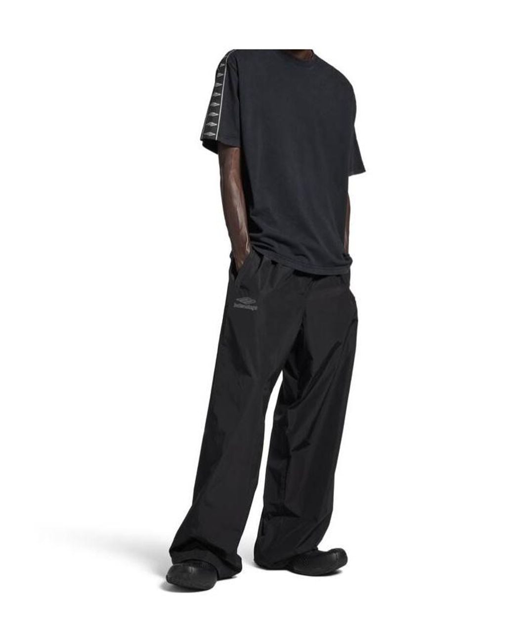 Balenciaga Black Oversized Fit T-Shirt for men