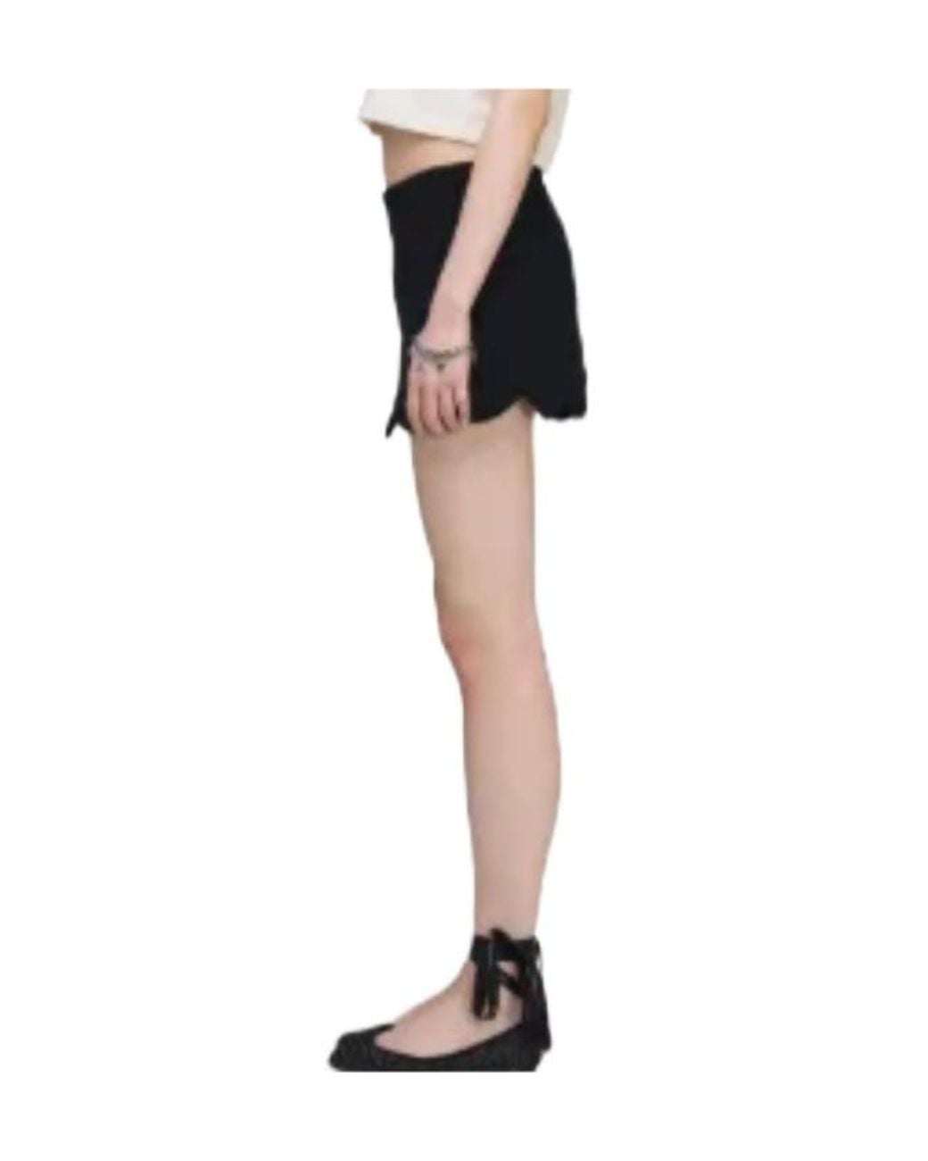 Marc Jacobs Black Embroidered Mini Skirt