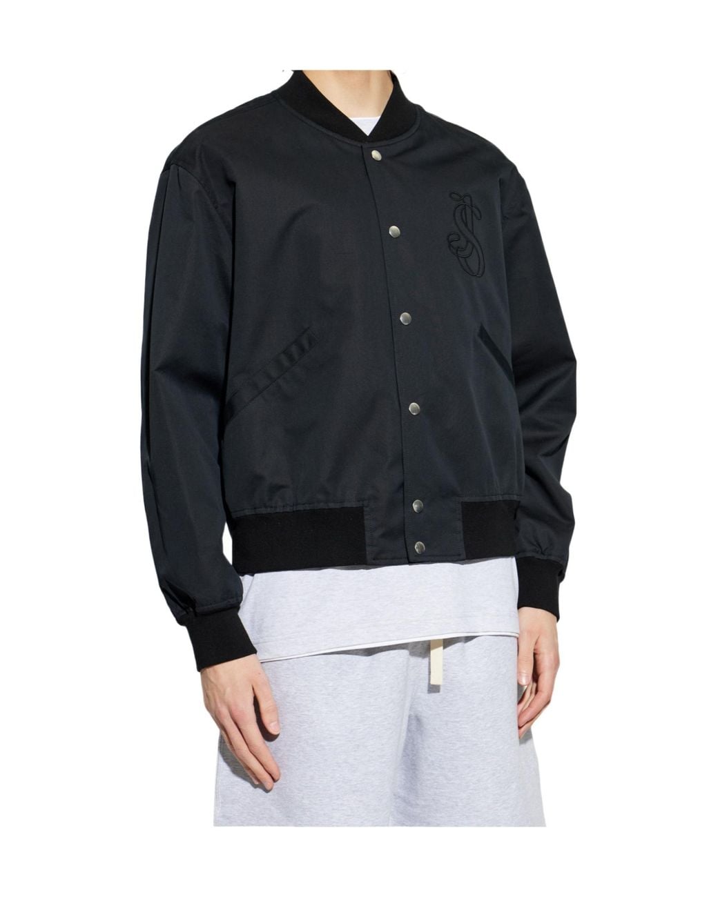 Jil Sander Blue Long Sleeve Jacket for men