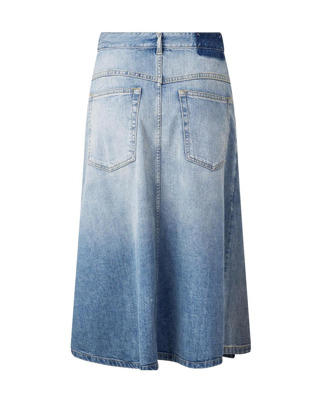 Maison Margiela Blue Denim Midi Skirt