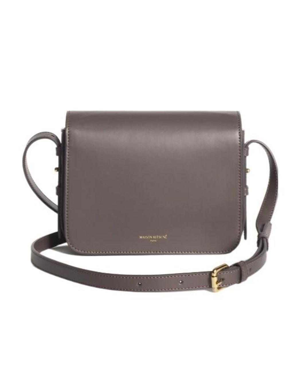 Maison Kitsuné Gray Maison Kitsuné Edie Small Crossbody Bag