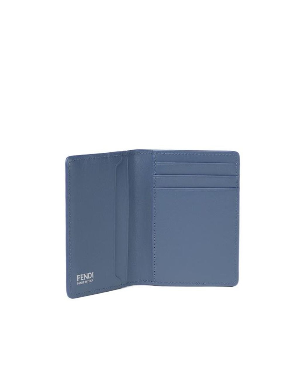 Fendi Blue Ff Card Holder for men
