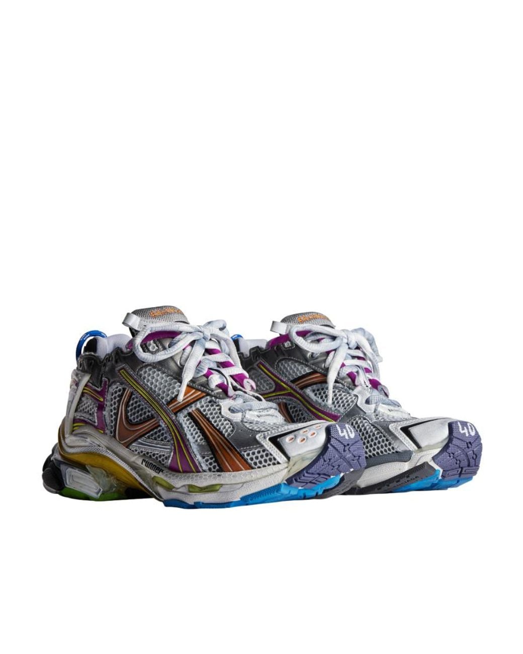 Balenciaga Multicolor Runner Lace-Up Sneakers for men