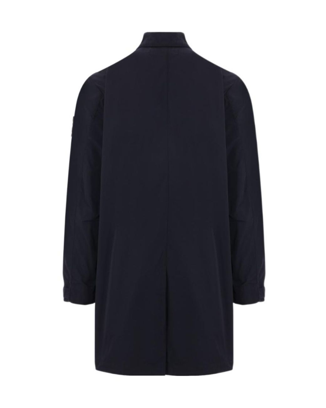 Stone Island Blue Compass-Badge Long-Sleeved Coat for men