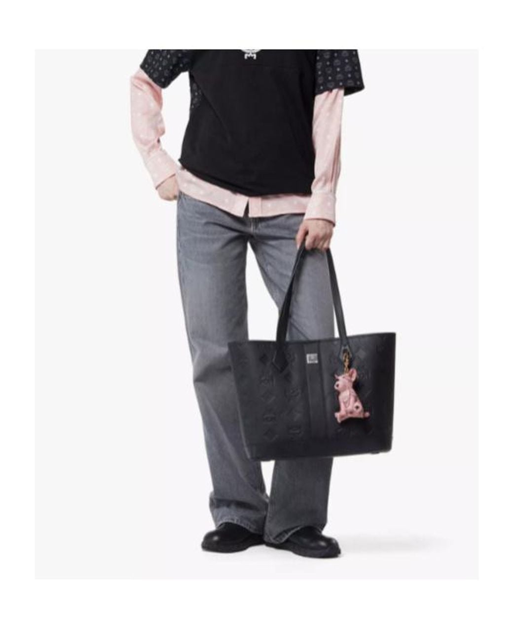 MCM Black New Liz Shopper