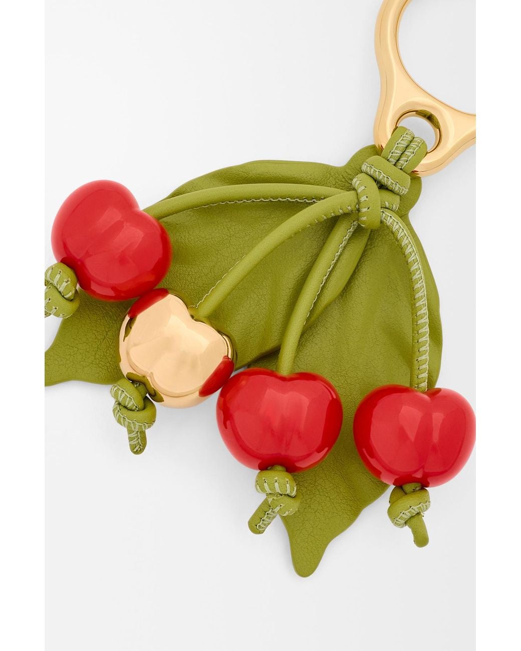 Loewe White Paula's Ibiza Cherry Keychain