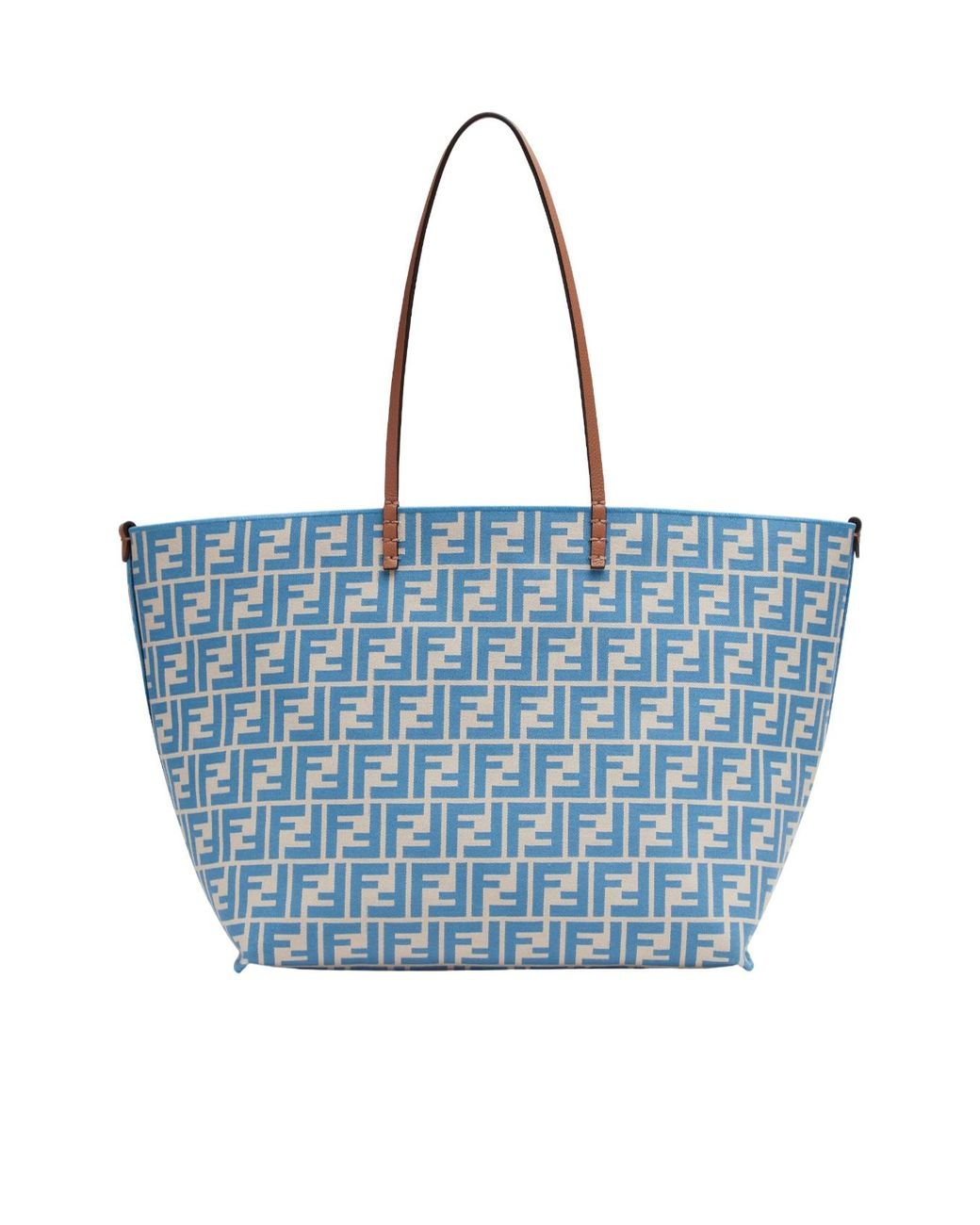 Fendi Large Roll Striped Reversible Tote Bag in Blue | Lyst