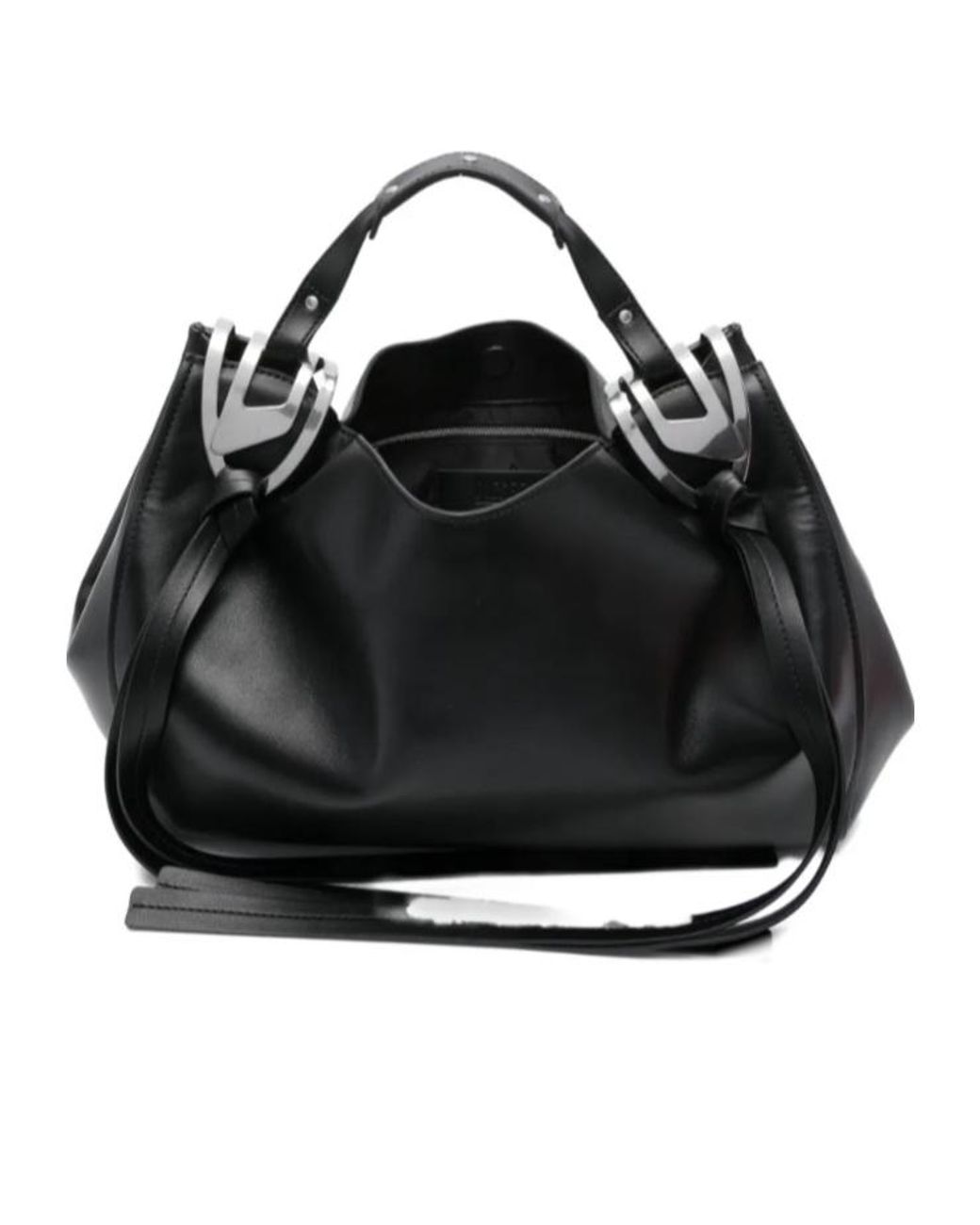 DIESEL Black Knot-D Top Handle Tote Bag