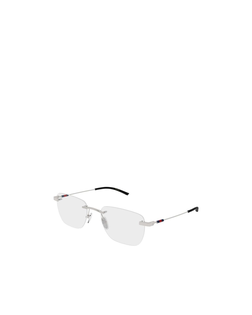 Gucci White Eyewear Rectangular Frame Glasses for men