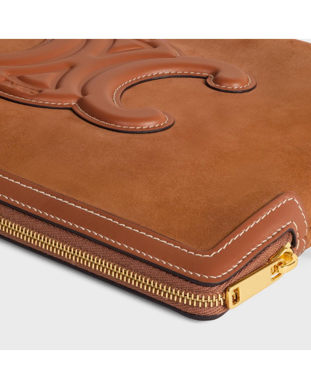 Céline Brown Small Pouch With Strap Cuir Triomphe