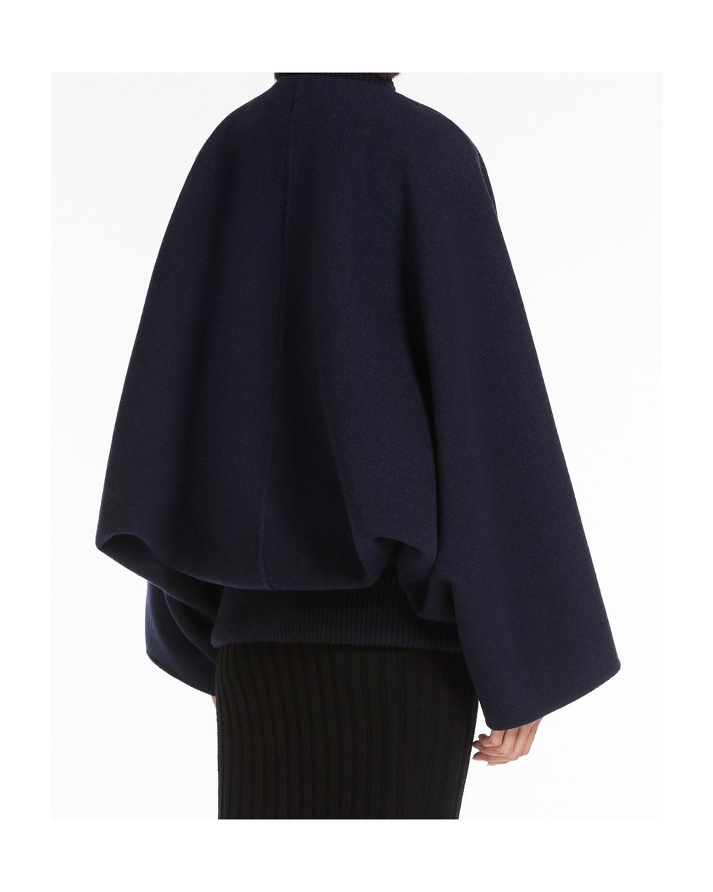 Max Mara Blue Button Detailed Long-Sleeved Jacket