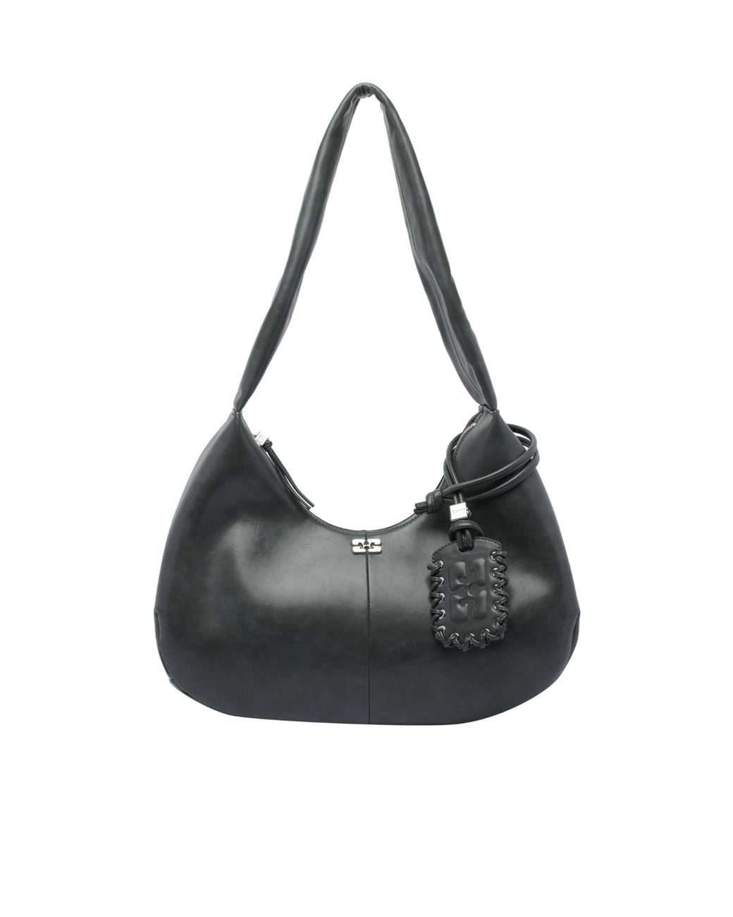 Ganni Black Medium Hobo Bag