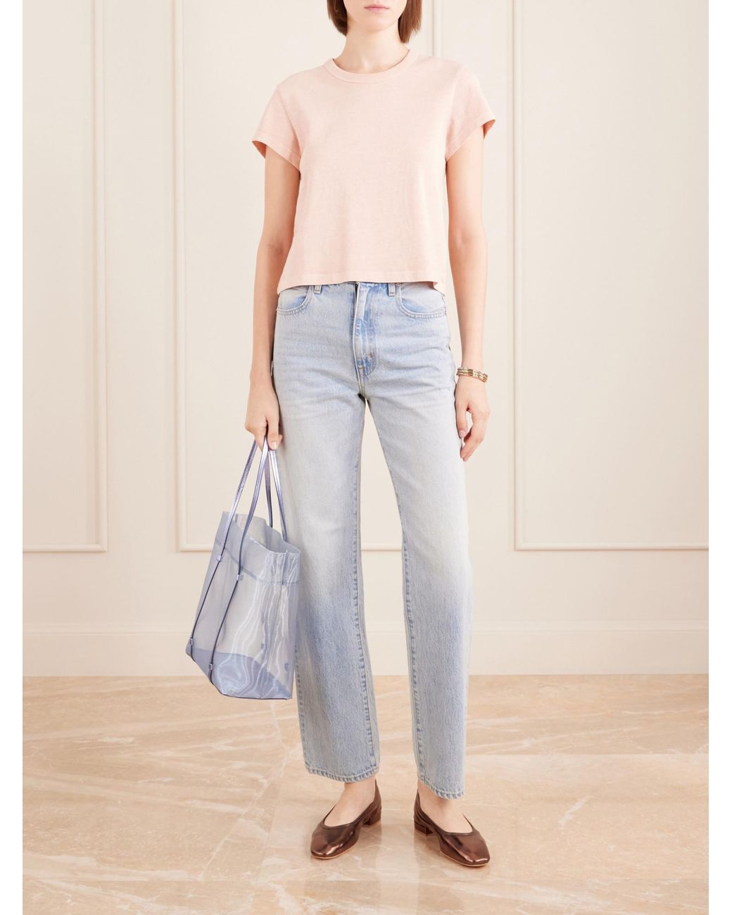 Maryam Nassir Zadeh Brown Leather Ballet Flats