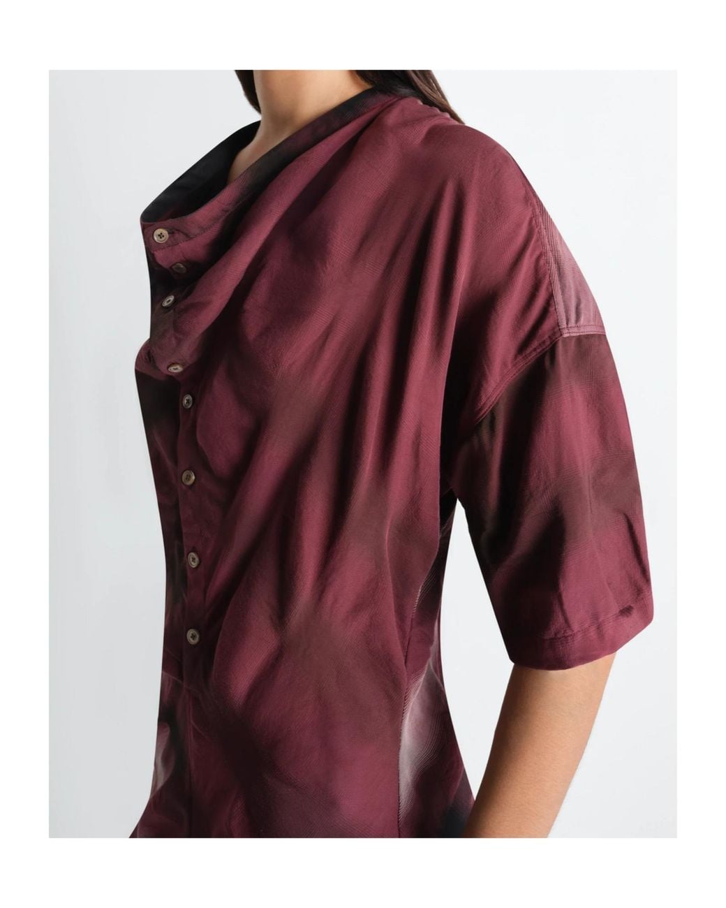 Lemaire Red Soft Collar Dress