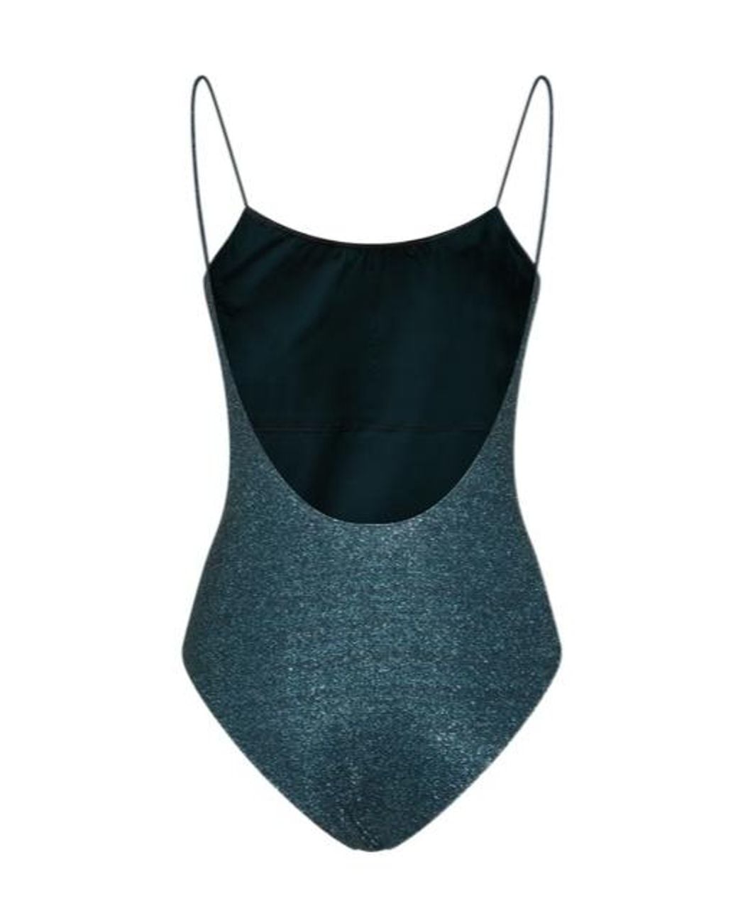 Oseree Blue Lumière Metallic Swimsuit