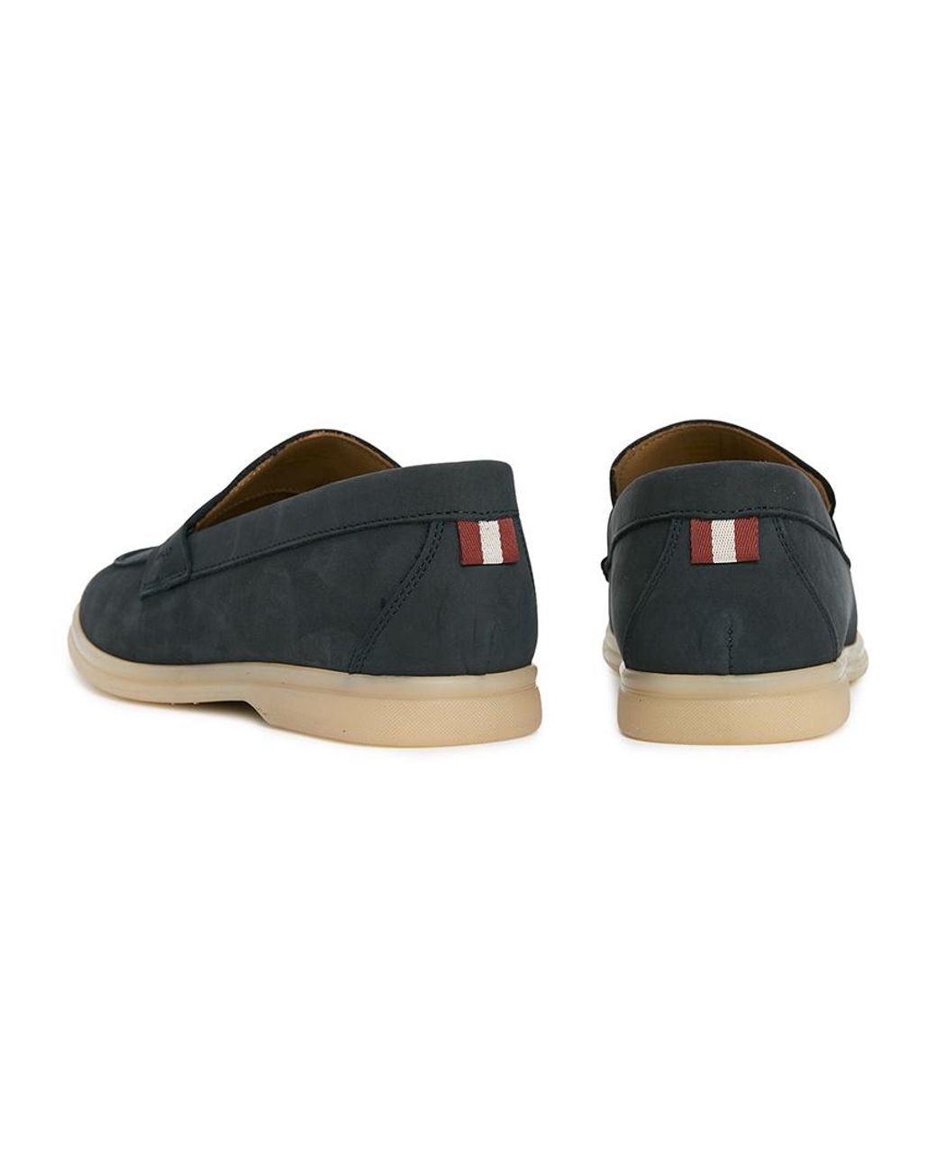 Bally Blue Round-Toe Casual Shoes for men