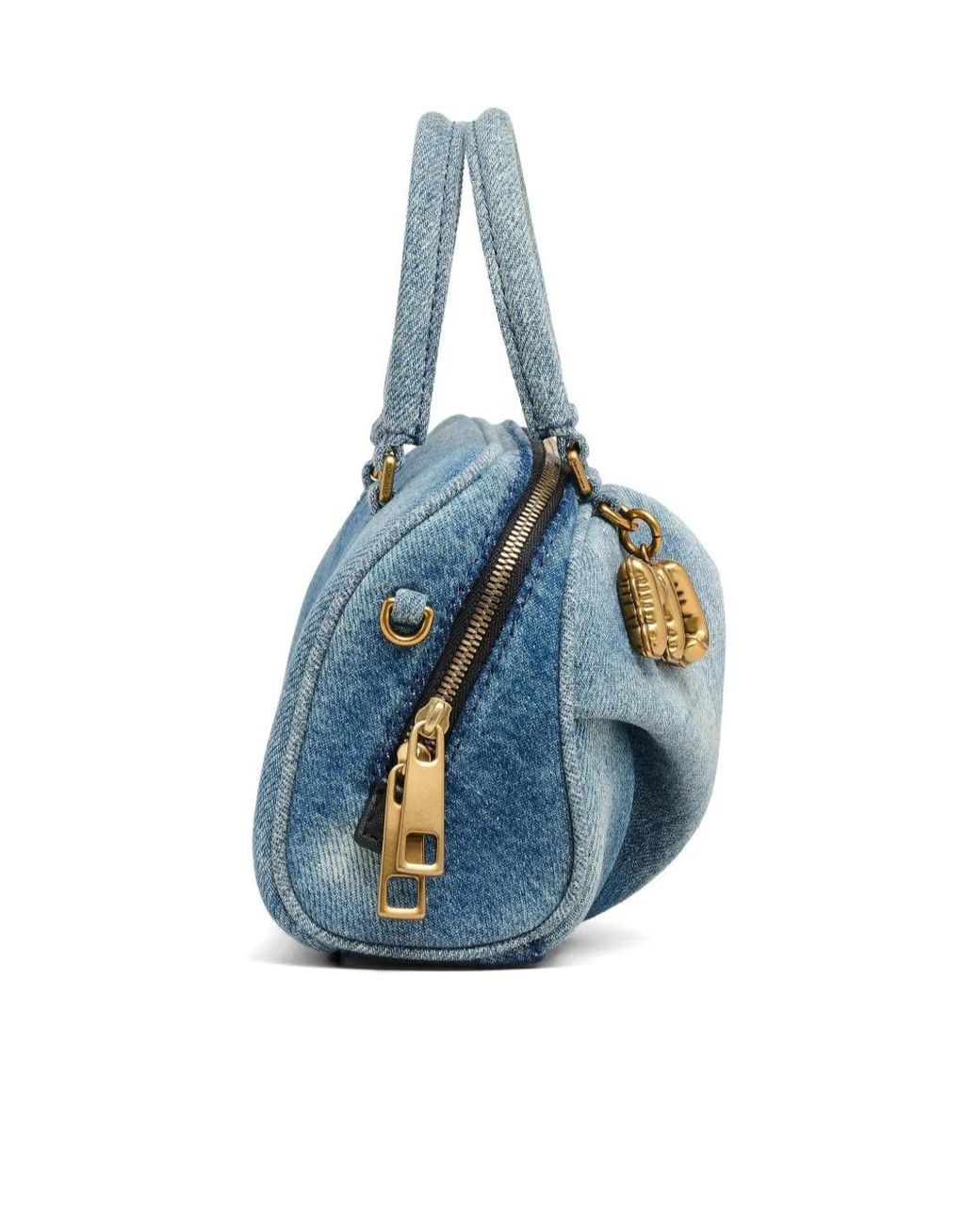 Marc Jacobs Blue Mini The Wave Denim Crossbody Bag