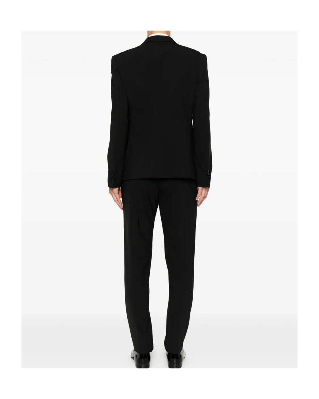 Emporio Armani Black Double-Breasted Suit for men