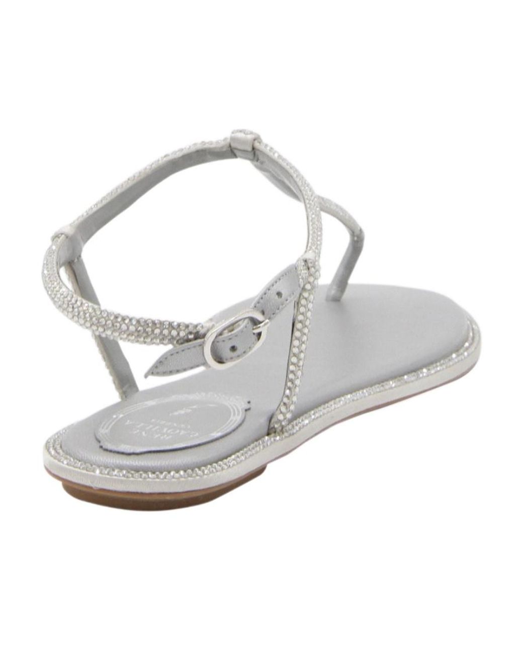 Rene Caovilla Metallic René Caovilla Diana Embellished Thong Sandals