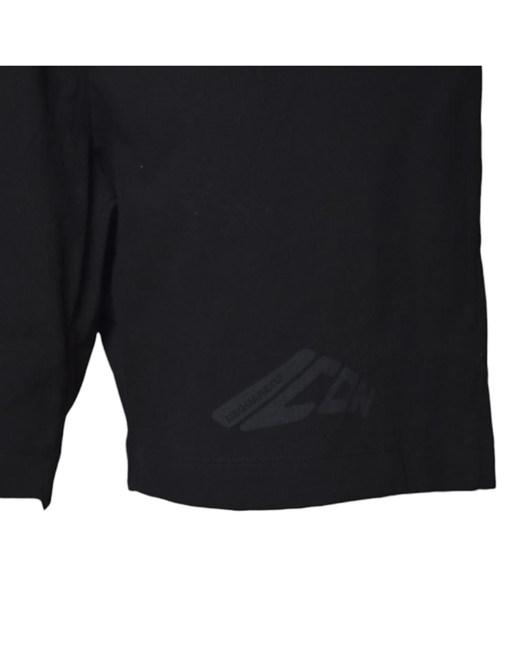DSquared² Black Icon New Generation Big Boxer Jersey Shorts for men