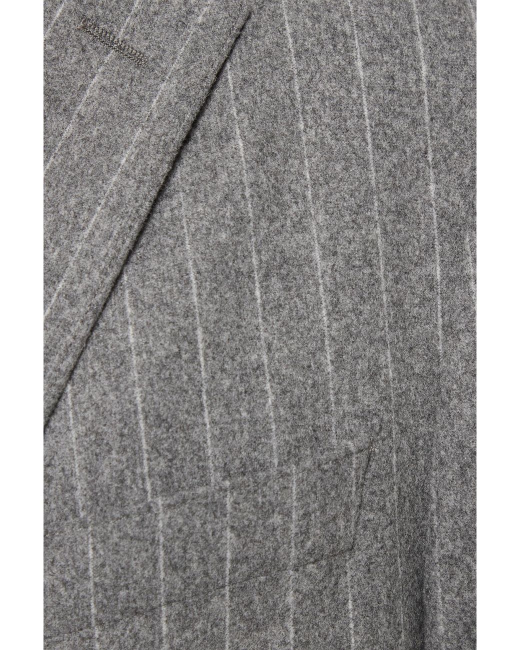 Boss Gray Boss Striped Slim-Fit Blazer for men