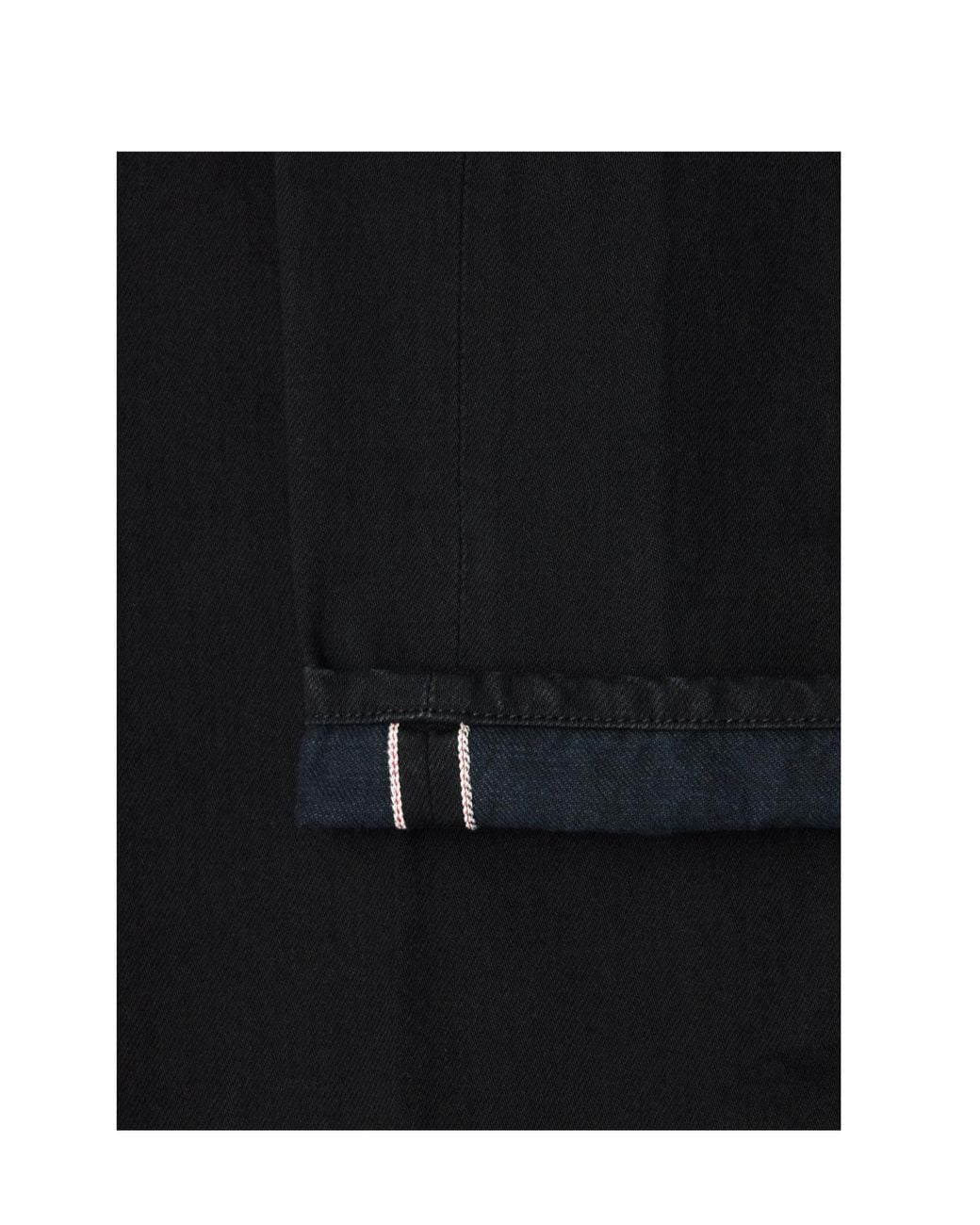 Lemaire Black Straight Leg 5 Pockets Selvedge Denim Jeans for men