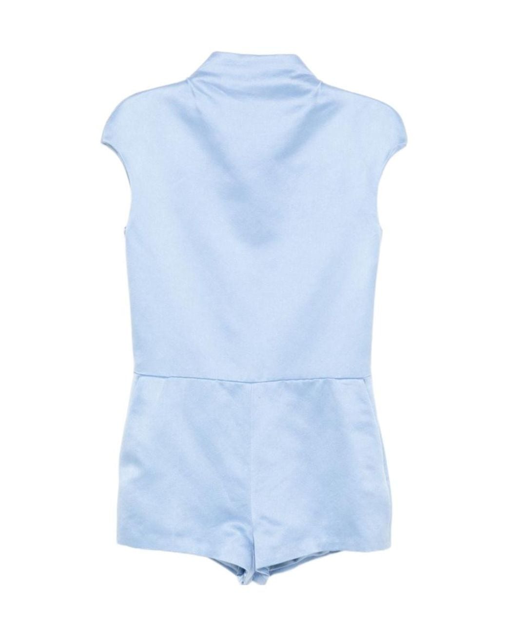 Tom Ford Blue High-Neck Jumpsuit