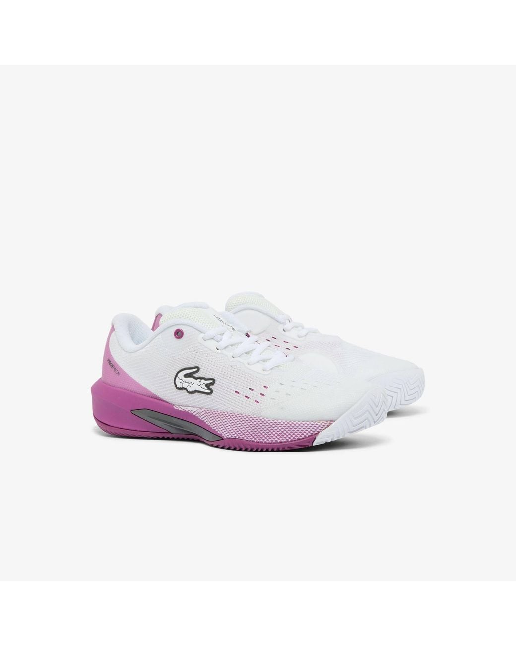 Lacoste Pink Mesh Tennis Shoes