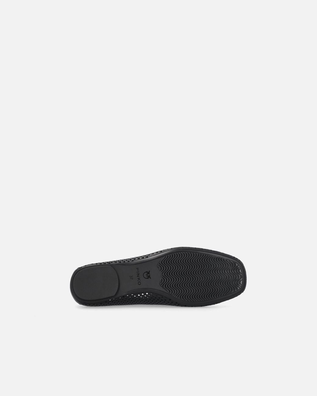 Pinko Black Love Birds Square Toe Ballerinas
