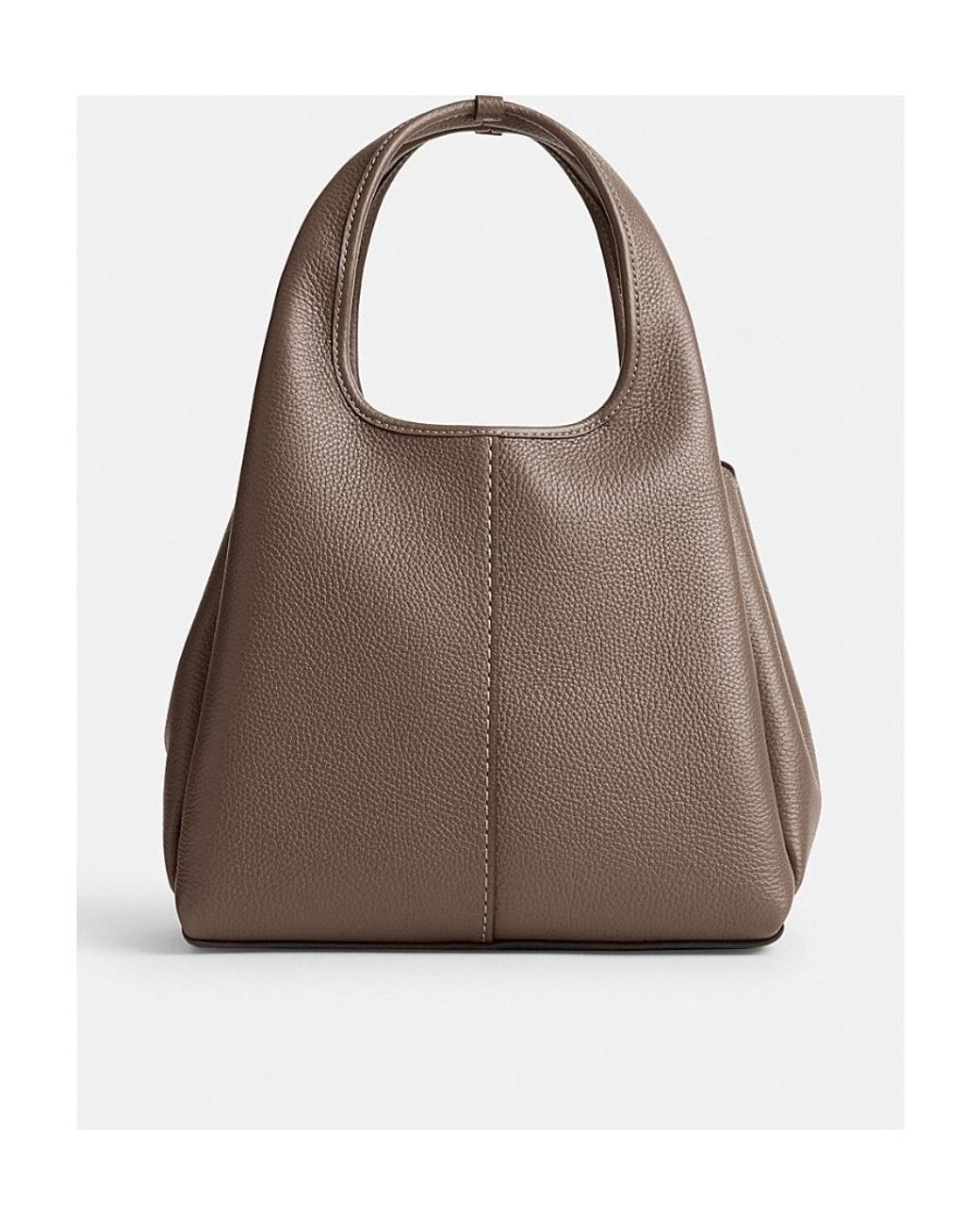 COACH Brown Lana Pebbled-Leather Tote Bag