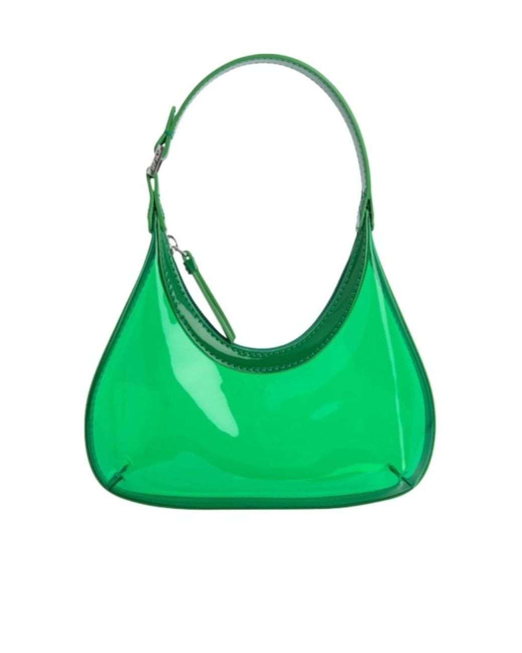 By Far Green Zipper Handbag