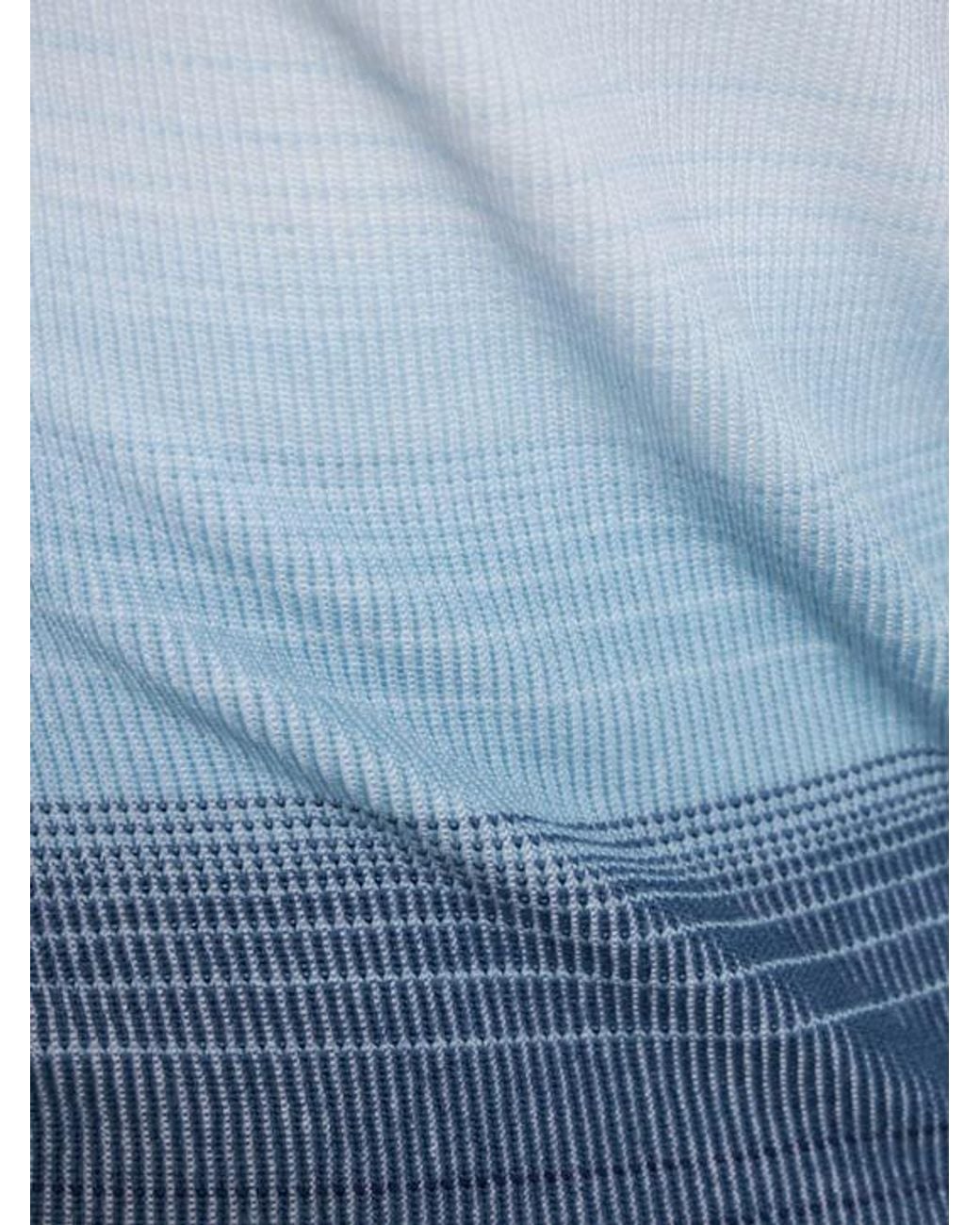 CORDOVA Blue High-Neck Long-Sleeved Knitwear